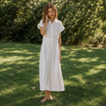 Cotton Linen Shirt Dress
