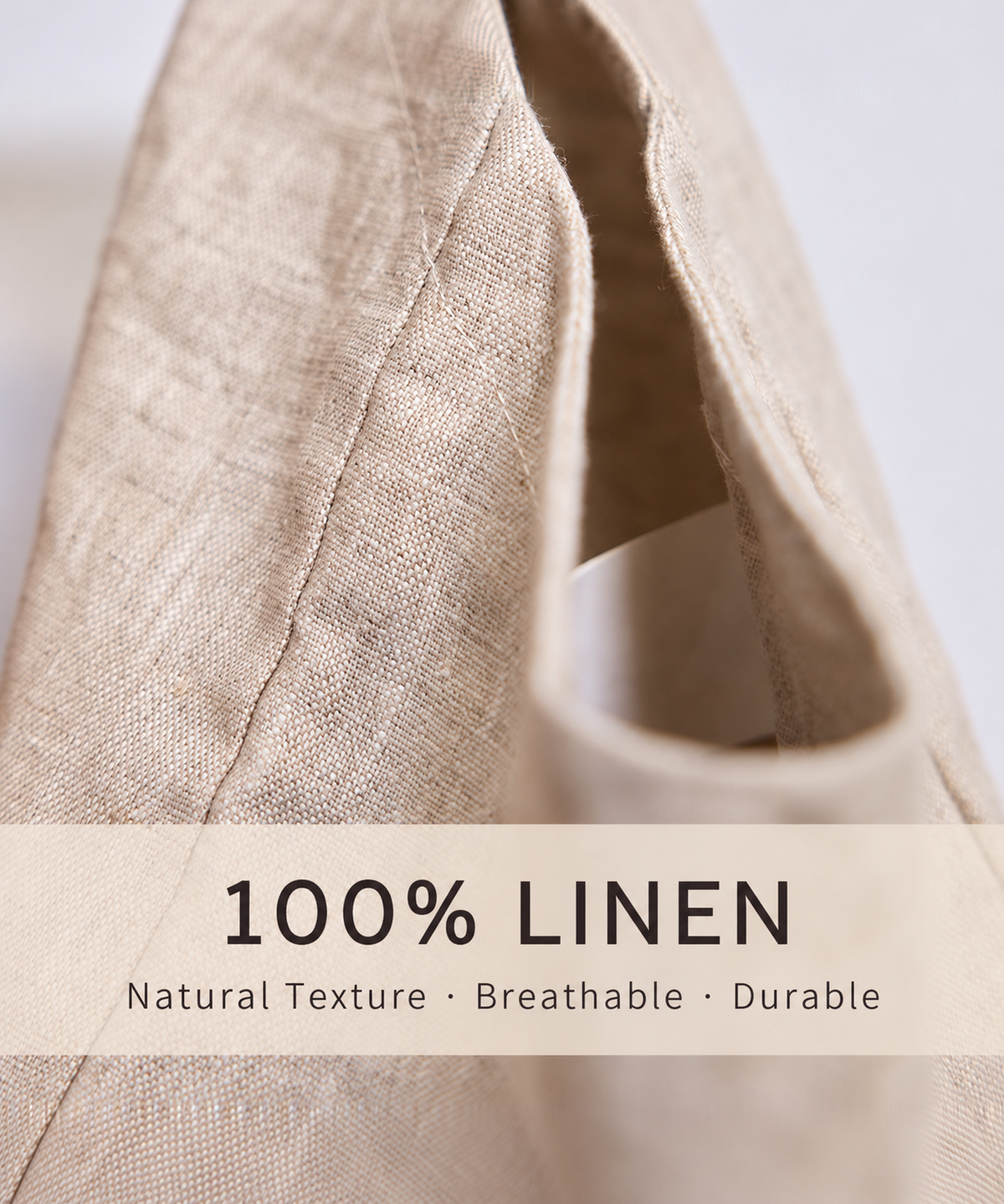 Linen Hanging Storage Bag — Natural — image 5