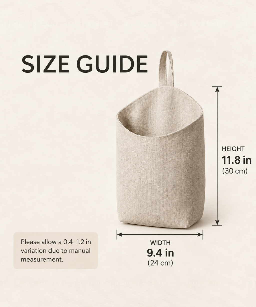 Linen Hanging Storage Bag — Natural — image 6
