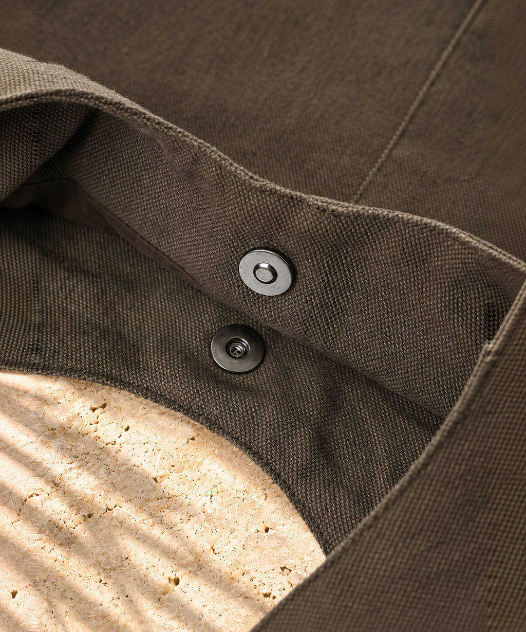 Tie Handle Tote Bag — Olive — image 5