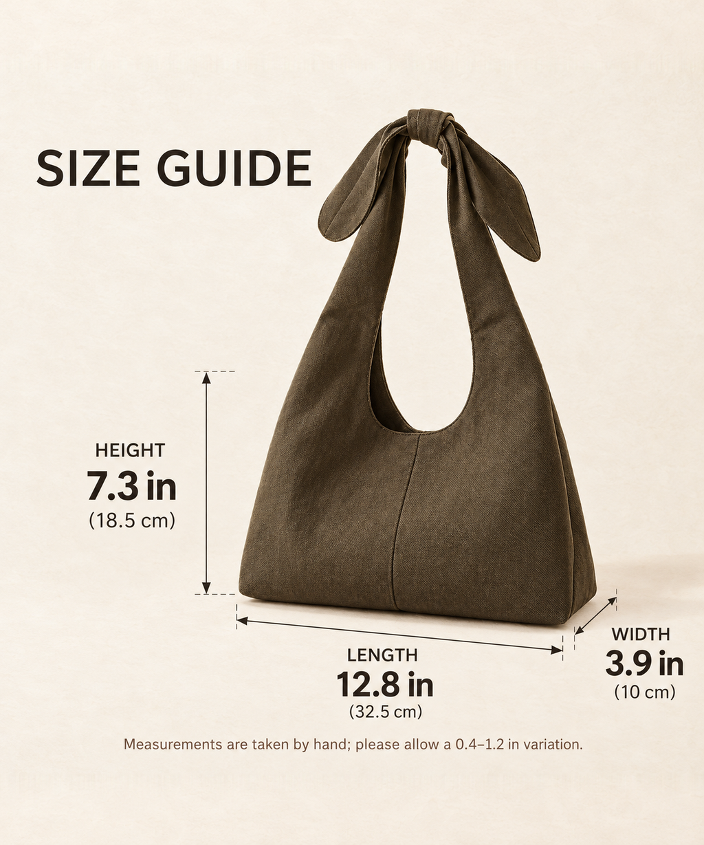 Tie Handle Tote Bag — Olive — image 6