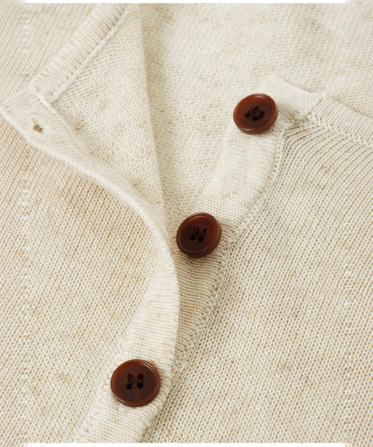 Henley Linen-Blend Long Sleeve Top — Ivory — image 6