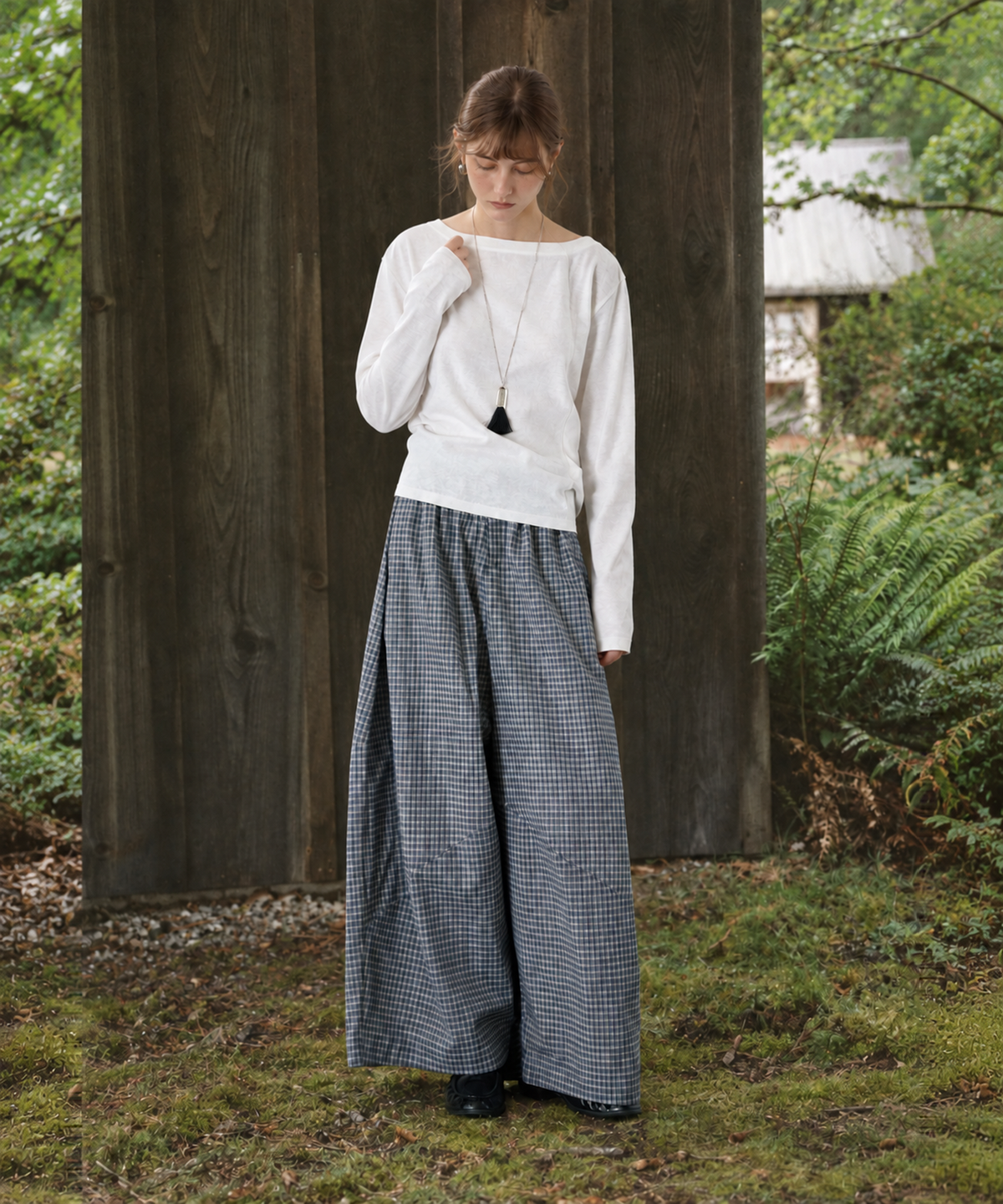 Asymmetrical Long Sleeve Top — White — image 6