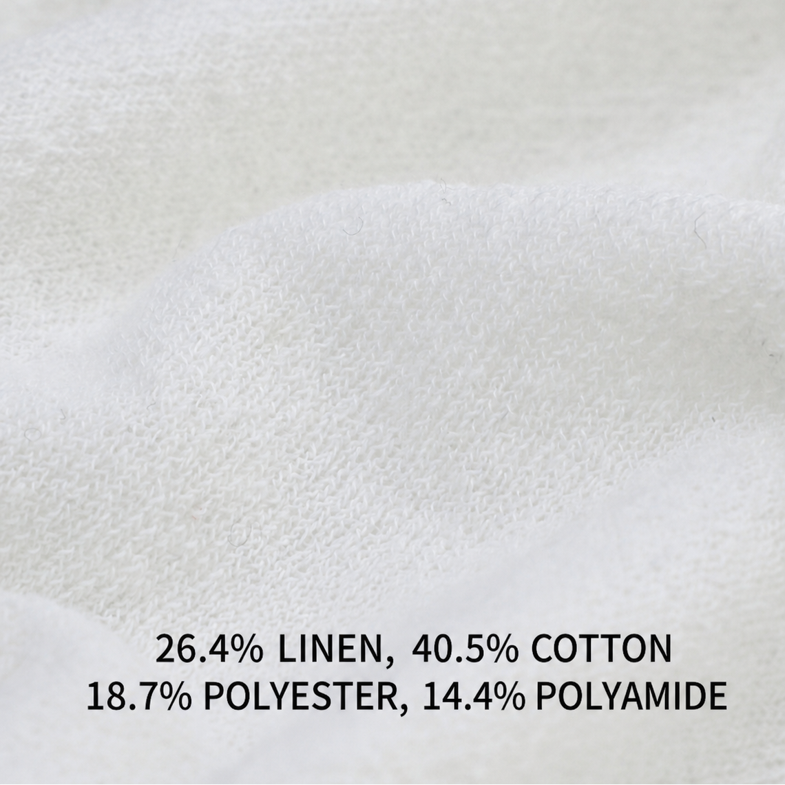 Linen-Cotton Cowl-Neck Long Sleeve Top
