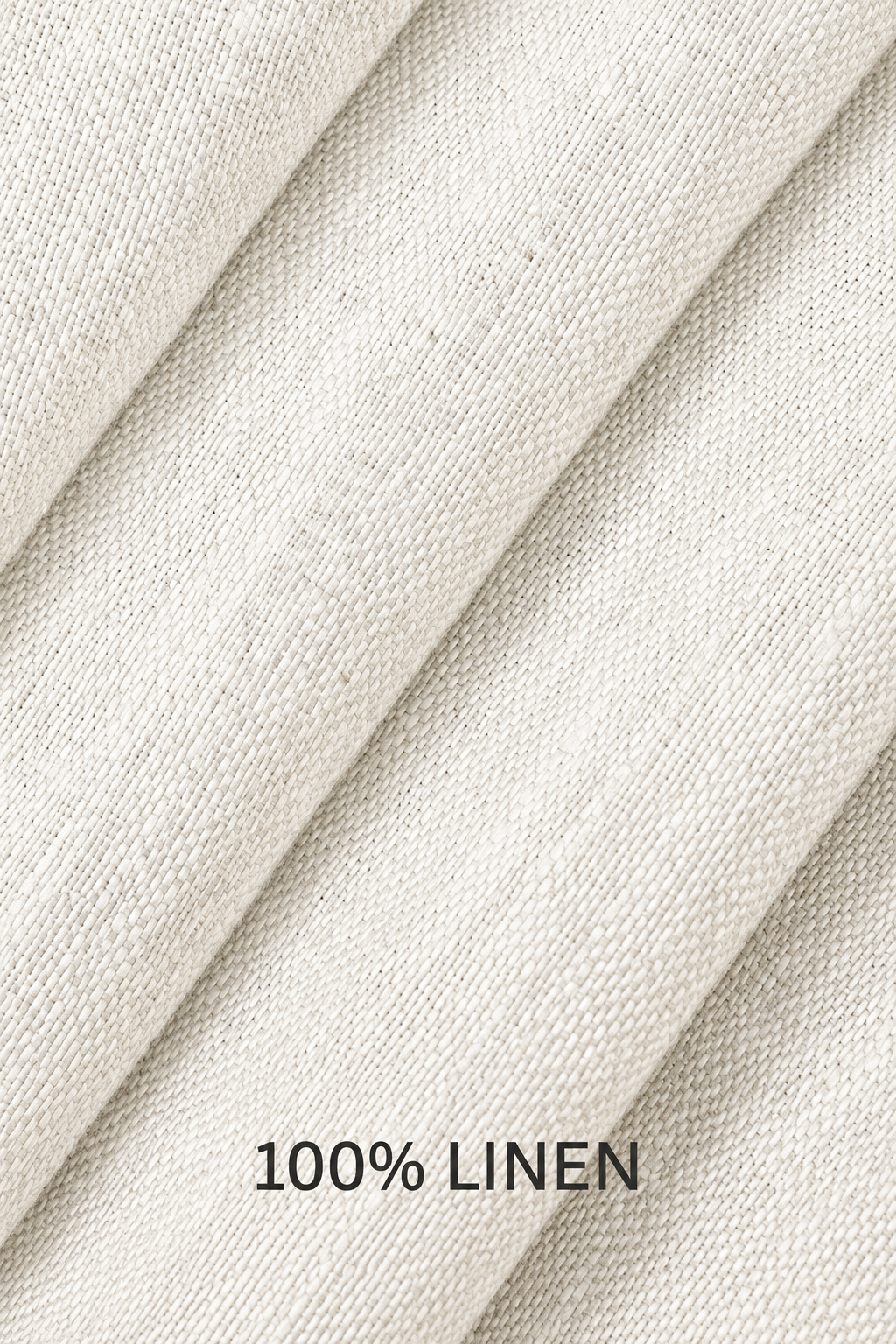 100% linen fabric detail